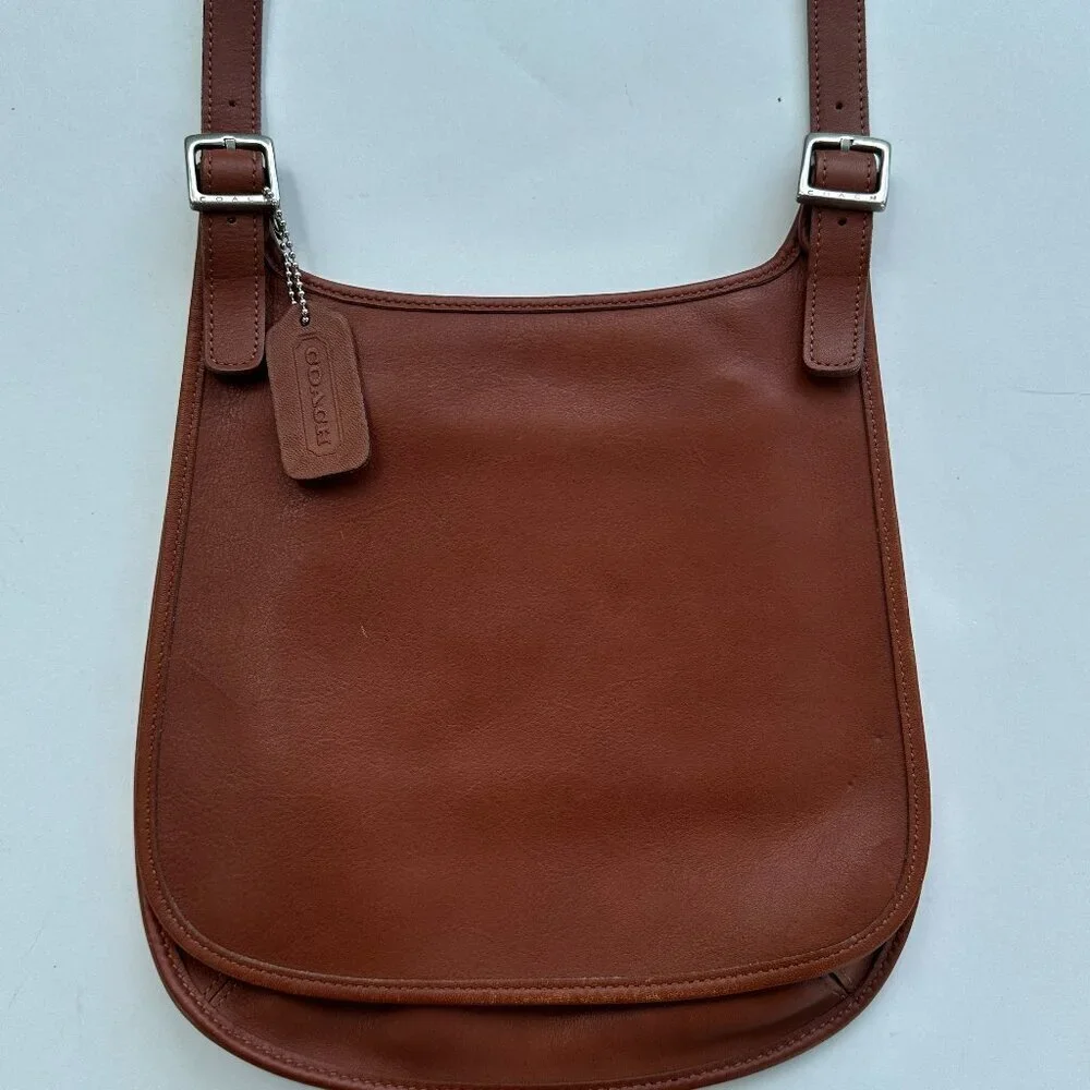 Vintage Coach 9131 Leather Shoulder Crossbody Brown Bag Purse Excellent - Picture 2 of 13